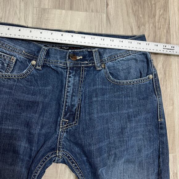 Jordan Craig Men's Slim Tapered Blue Jeans Size W34 L30 - Picture 3 of 10
